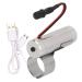 Ear Wax Remover Adjustable Lighting Angle Led Thumb Lamp Ear Cleaner Tool Ear Pick Earwax Cleaning Lights Usb Charging Ear Wax Removal Accessories Stainless Steel Ear Pick Thumb Light for Ear Picking