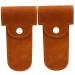 Minkissy 2 pieces of razor case handbag organizer Using Servant Razor For Men Lederholster Home Rasier Cases Razor storage cover Leder cover for razor light brown 13.x6.7cm
