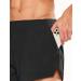 TSLA Men's Quick Dry Running Shorts with Pockets - Black, Small - Buy Online on GoSupps.com