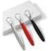 WILsem Steel Tongue Scraper - Red Tongue Cleaner for Oral Hygiene & Fresh Breath | International Shipping Available - Buy Online on GoSupps.com