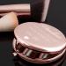 Personalized Rose Gold Maverton Round Double Make-Up Mirror - Engraved Travel Handbag Mirror - Perfect Gift for Women - Buy Online on GoSupps.com