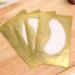 100 Pairs Set Eye Gel Patches Under Eye Pads Lint Free Lash Extension Eye Gel Patches for Eyelash Extension Eye (gold)