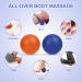 Uraqt Fascia Massage Ball Set - Hedgehog Balls for Muscle Relief | Blue & Orange - Buy Online on GoSupps.com