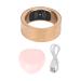 WIhpnle Smart Ring Health Tracker Smart Ring Fitness Tracker water-repellent smart ring sleep-fitness tracker pedometer for everyday use for men and women (Rose Gold 21)