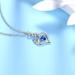 Cute Cat Necklace with Sparkling Zirconia Crystal Birthstone Pendant Necklace for Girls Womens White Gold Over 925 Sterling Silver Animal Necklace Birthstone Jewelry Sweet Present Girlfriend Sisters I September-Sapphire - Buy Online on GoSupps.com