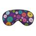Colorful Flowers Sleep Mask for Women Adjustable Sleeping Eye Shades Cover with Elastic Strap
