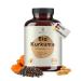 BIOONUTRA Organic Turmeric | 270 Capsules of 750 mg | Organic Farming | Enriched with Black Pepper | Vegan | Optimized Formula | Curcumin + Piperine | No Additives | Made in Germany