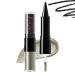 G n rique Narcescent Glitter Eyeliner - Dual Head Black Eyeliner Easy to Smudge Waterproof Combination Makeup Long-Lasting Shiny Eye Makeup Beauty Makeup for a
