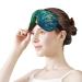 Watercolor Green Peacock Sleep Mask - Adjustable Eye Cover for Men and Women - Blocks Light for Night Travel and Nap - Buy Online on GoSupps.com