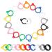 GORGECRAFT 20PCS 10 Colors Anti-Lost Silicone Rubber Rings Band Holder Multipurpose Adjustable Cases Necklace Lanyard Replacement Pendant Carrying Kit for Pens Diameter 13mm/0.5inch 20pcs 10 Colors 13mm