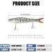 TRUSCEND Multi Jointed Swimbaits - Lifelike Fishing Lures for Bass Trout - Slow Sinking Bionic Swimbaits - Freshwater and Saltwater - A1-5.5inch - 0.95oz - Buy Online on GoSupps.com