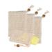 4 pieces of soap bags sisal soap bag organic soap bag soap bag soap sack foam and dry the soap peeling massage soap crumb bag