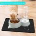 TORASO 2 Pack Silicone Waterproof Pet Feeding Mats (18x12) - Non Slip, Easy Clean, Prevents Food and Water Overflow - Dog & Cat Placemat - Black (2 pcs) - Buy Online on GoSupps.com
