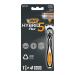 BIC Hybrid 5 Flex Razor Men wet razor with 4 changing blades with 5 blades each with aloe vera & vitamin E with precision trimmer razor with 4 refill blades