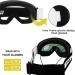 VGOOAR OTG Ski Goggles - Borderless Design Anti-Fog Coating UV400 Protection for Men & Women - Premium Gold Snow Glasses - Buy Online on GoSupps.com