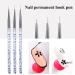 3-Pack Blue Nail Art Brushes Set | Professional Detailed DIY Tools for Nail Art Design - Buy Online on GoSupps.com