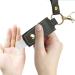 Durratou 30Ml Empty Refillable Plastic with Tassels PU Leather Keychain Holder Gray Black - Buy Online on GoSupps.com