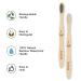 Isshah Biodegradable Eco-Friendly Natural Bamboo Charcoal Toothbrushes - 12 Pack - Buy Online on GoSupps.com