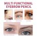 4D Hair Stroke Brow Stamp Brush - Dark Brown | Multifunctional Ultra-Thin Angled Brush for Brow Powders, Creams, Gels, and Waxes - Buy Online on GoSupps.com