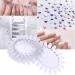 Solustre Acrylic Clear Round Nail Art Tips Display Wheel - 10pcs DIY Tool for Kids & Home Salon - Buy Online on GoSupps.com