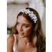 IYOU Bridal Wedding Hair Vines Silver Flower Headbands Pearls Communion Bride Bridesmaid Hair Accessories for Women and Girls - Buy Online on GoSupps.com