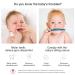 Akemaio Silicone Baby Teething Toys - 4 Pack Hollow Toothed Tubes in Yellow Pink Gray & Blue-Green with Cleaning Brush - Buy Online on GoSupps.com