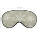 Brown Snowflakes Sleeping Mask - Adjustable Soft Eye Cover for Winter | Perfect Christmas Gift for All - Buy Online on GoSupps.com