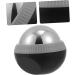 Homsfou Stainless Steel Massage Globe - Yoga Fitness Ice Roller Ball for Hand & Foot Massage - Cold Therapy Relief 8.3x7.5cm Black - Buy Online on GoSupps.com