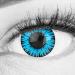 Colored Blue Contact Lenses Anime Werewolf Blue Circle Lenses Without Prescription Heroes Of Cosplay Highly Opaque Intense Colors with Free Lens Case Colored for Halloween Carnival