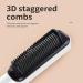 Yuehuam Negative Ion Hair Straightener with 5 Temp 2 in 1 Brush and Curler LED Display Anti-Scald Design Professional Styling Tools Gift for Women - Buy Online on GoSupps.com