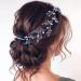 Latious Blue Rhinestone Bridal Hair Vine Headband for Women & Girls - 27.5 Inches - Buy Online on GoSupps.com