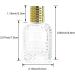 Enslz 50ml Refillable Clear Glass Luxury Spray Perfume Bottle Empty Atomizer Bottle Makeup Tool 2pcs free Funnel Filler (Gold) - Buy Online on GoSupps.com