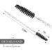 50 Pieces Disposable Eyelash Brushes Mascara Wands Eyebrow Applicator Cosmetic Makeup Brush Tool Kits (Crystal Black) - Buy Online on GoSupps.com