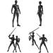 Black GNALLANG Action Figures DX PVC Model Set with Box - Female and Male Characters for Artists - Buy Online on GoSupps.com