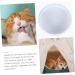 POPETPOP Cat Bowl Rabbit Water Bowl Puppy Feeder Cat Food Bowls Bunny Feeder Water Feeder Food Plate Non-Slip 15.5x4cm White - Buy Online on GoSupps.com