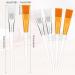 20 Soft Face Mask Brushes with Clear Plastic Handle - Ideal for Face & Eye Masks - Perfect for Mud Masks - Buy Online on GoSupps.com