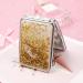 Mlysnd Pocket Mirror - 2 Pack Foldable Mini Makeup Mirrors - Portable Double-Sided Round & Square - Pink & Gold - Buy Online on GoSupps.com