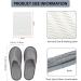 Buy Aomigt Portable Non-Slip Disposable Slippers | Linen & Terry Slippers for Hotels Guests & Travel 4 Pairs - Buy Online on GoSupps.com