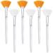 Vegcoo 6 Fan brush cosmetics mask brush face fan -shaped mask brushes compartments mask brushes for make -up push on mud cleaning face (white)