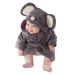 CuteOn Unisex Baby Kids Cartoon Animal Flannel Hooded Bathrobe Pajamas Nightwear 120 Mouse