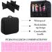 Buy Stylish Black Makeup Bag for Women - Travel Cosmetic Bag with Compartments | International Shipping Available - Buy Online on GoSupps.com