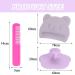 3-Piece Baby Hairbrush Set - Soft Silicone Bathing Brush & Scalp Massager for Newborns - Purple - Buy Online on GoSupps.com