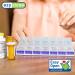 Ezy Dose Push Button Weekly Pill Organizer - Arthritis Friendly 7-Day Planner (Pack of 6) - Medium Color May Vary - International Shipping Available - Buy Online on GoSupps.com