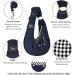 Cuby Adjustable Pet Carrier Sling for Small Dogs & Cats Travel Bag with Double Ring Shoulder Strap (Blue) - Compact & Convenient - Buy Online on GoSupps.com