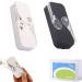 Portable dental floss dispensable replicable portable dental floss dispenser automatic dental organizer travel tooth silk for family hotel travel (white + black)