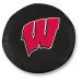 NCAA Wisconsin Badgers (W) Tire Cover Black Y (32.25"x12")