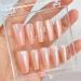 Ruarby Ballerinas False Nails Full Cover False Nails Cute Short Square False Nails Cat Eye Press on Nails Glitter Stick on Nail P028F3 5 - Buy Online on GoSupps.com