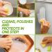 Eco-Friendly Cleaning Stone Cleaning Pebble Stone Shower Floor Clean It Cleaning Stone with Sponge Multi Purpose Cleaning Stone for Bathroom (1pcs) - Buy Online on GoSupps.com