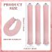 3Pcs Heatless Curlers Set for Long Hair - Soft Satin Overnight Curling Rod Rollers in Pink - Buy Online on GoSupps.com