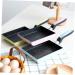 Zerodeko Pancake Skillet Non- Stick Egg Pan 3 Pcs Frying Pan Aluminum Alloy Stone Pot Medical Stone Picnic Barbecue Pan Omelette Pan 34X13CMx3pcs Random Colorx3pcs - Buy Online on GoSupps.com